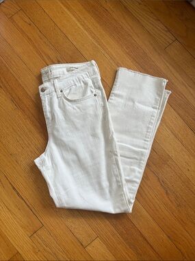 Jessica Simpson White Women’s High-Rise Straight Arrow Jeans